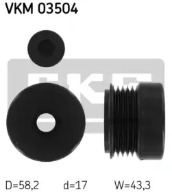 VKM 03504 SKF Механизм свободного хода генератора